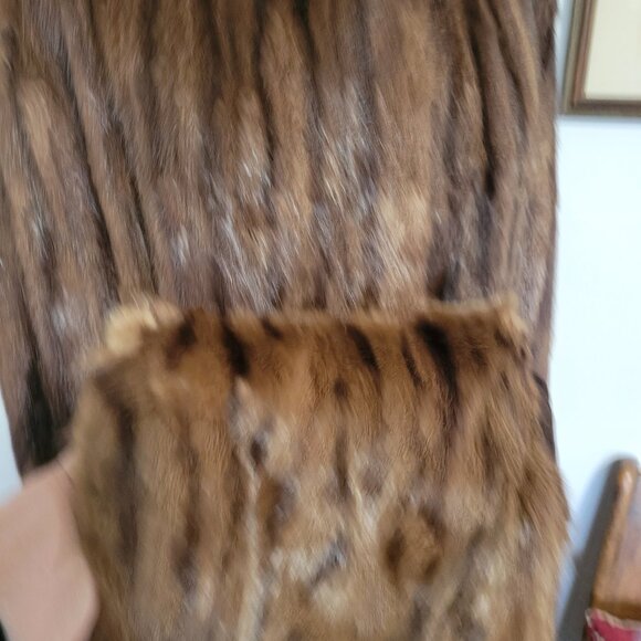 Vintage 40's Mink Coat with MAtching Muff /Handbag - Picture 10 of 15